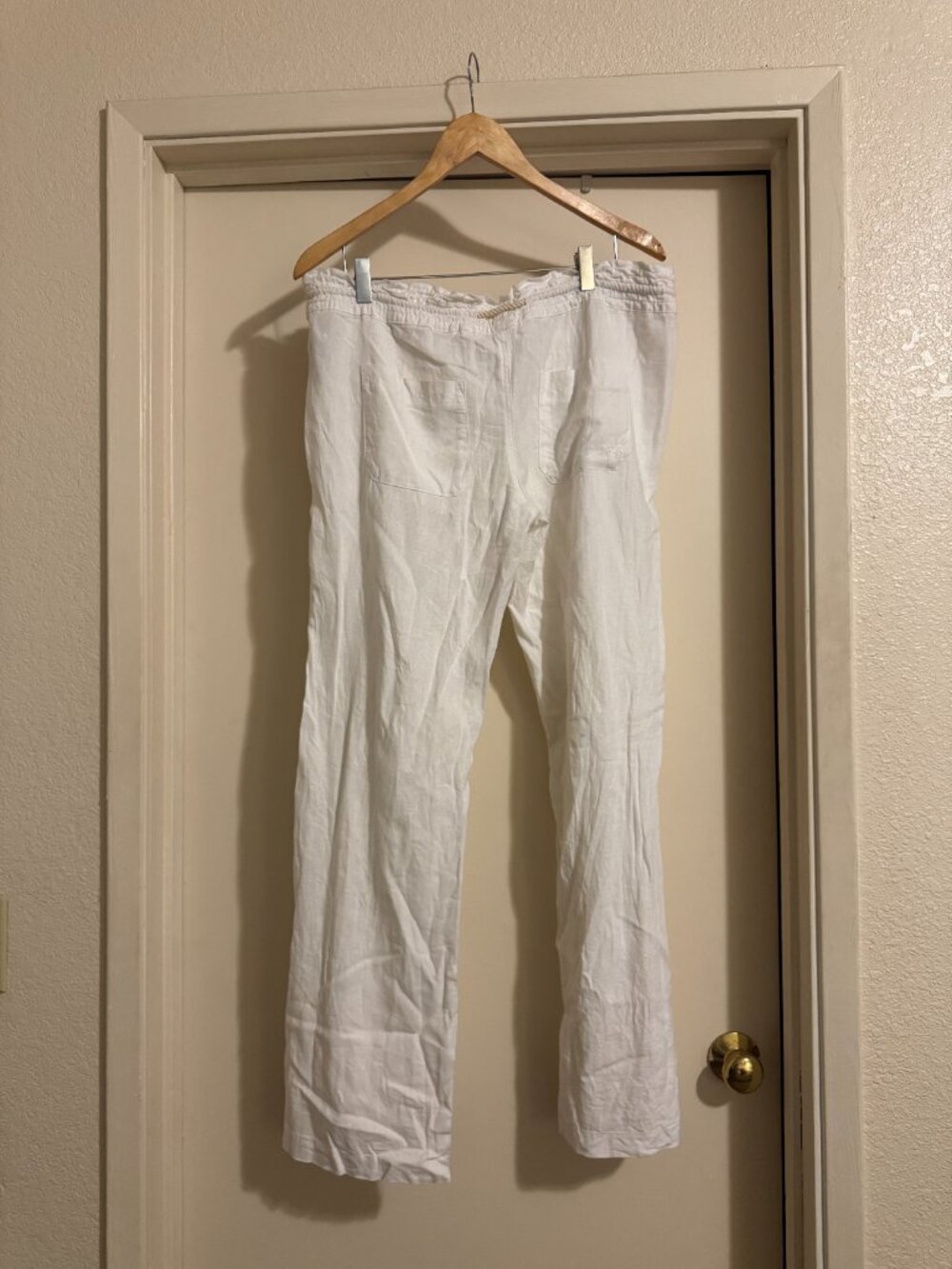 Roxy Oceanside white linen pant - Picture 4 of 5